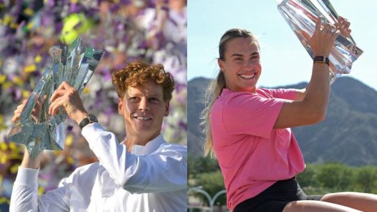 Tenis. Sabalenka și Sinner, câștigătorii Indian Wells 2026