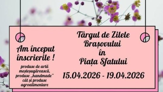 Au început înscrierile la Târgul de Zilele Brașovului din Piața Sfatului