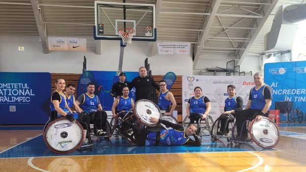 Sală de atrenament pentru echipa de baschet în scaun rulant de la Corona Braşov