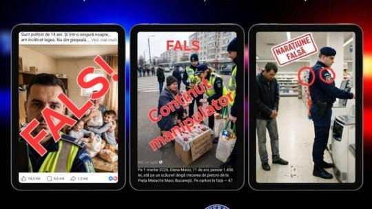 DNSC anunță o campanie de influenţare în care personaje AI sunt prezentate fals drept angajaţi ai Poliţiei sau Jandarmeriei