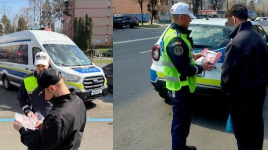 Acțiune a Poliției Rutiere Brașov. Aproape 100 de pietoni depistați în timp ce traversau strada neregulamentar