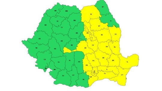 Cod Galben de ninsori și ploi în Brașov! Se întoarce iarna la munte