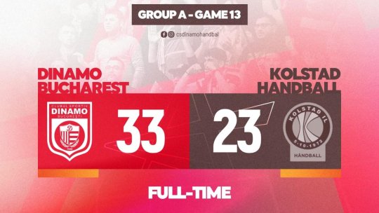 Handbal masculin. Victorie pentru Dinamo București în Liga Campionilor