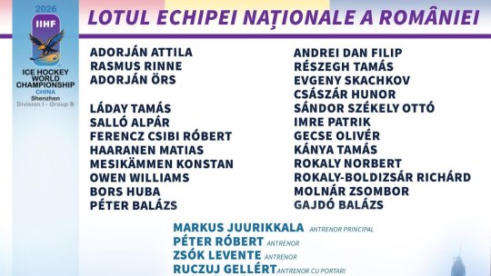 Hochei. 7 jucători de la Corona în lotul României pentru Campionatul Mondial