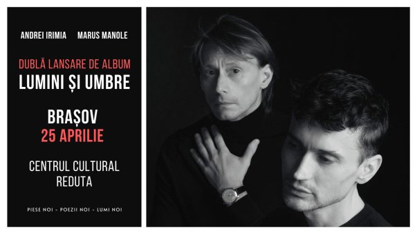 Andrei Irimia și Marius Manole ajung la Brașov cu un spectacol de excepție