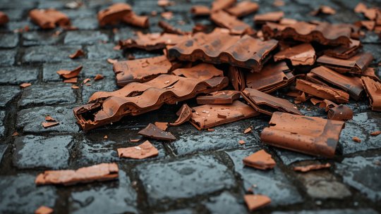 Țigle căzute pe Republicii