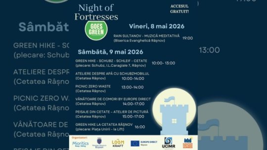 Cetatea Râșnov, la Noaptea Europeană a Cetăților