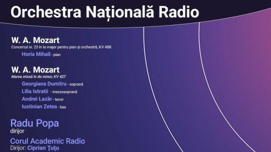 Concert de Paște la Sala Radio: Marea missă de Mozart