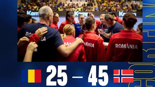Handbal feminin. „Tricolorele”, umilite de Norvegia