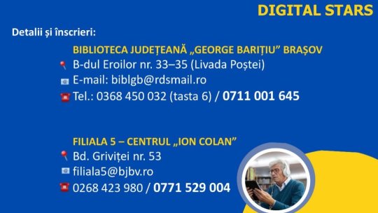 Continuă cursurile gratuite de competențe digitale, la Biblioteca Județeană