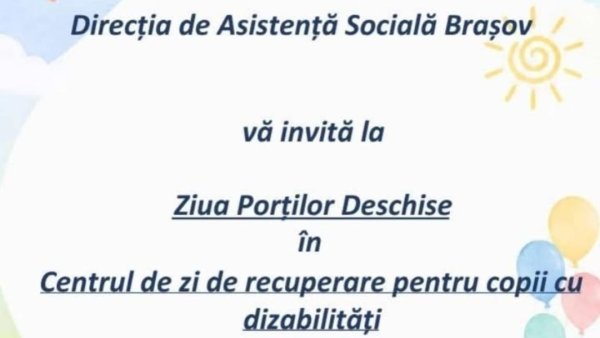 Ziua Porților Deschise la Direcția de Asistență Socială Brașov