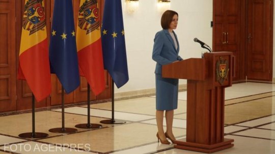 Preşedinta Republicii Moldova, Maia Sandu, a primit la Strasbourg Ordinul European de Merit