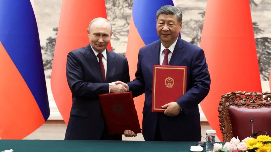 Președintele Rusiei, Vladimir Putin, s-a întâlnit la Beijing cu omologul său chinez, Xi Jinping