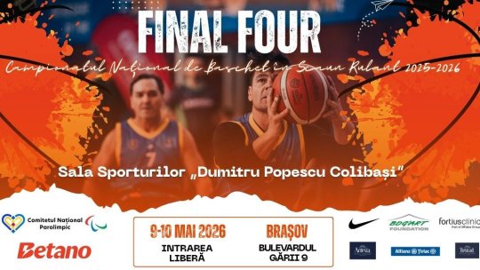 Baschet în scaun rulant. Final Four-ul Campionatului Național are loc la Brașov