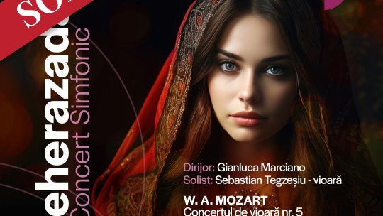 Filarmonica Brașov începe luna mai cu ‘Șeherazada’ și jazz din Irlanda