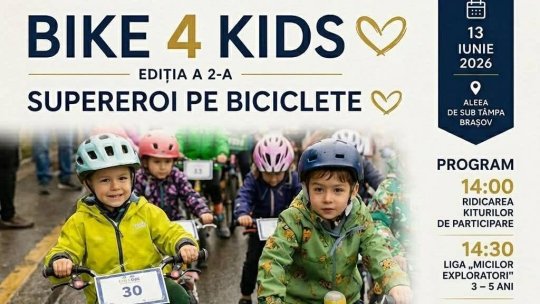 Copiii pot deveni supereroi la Bike4Kids, pe Aleea de sub Tâmpa