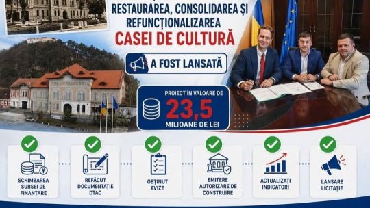 Casa de Cultură din Râșnov va fi reabilitată!