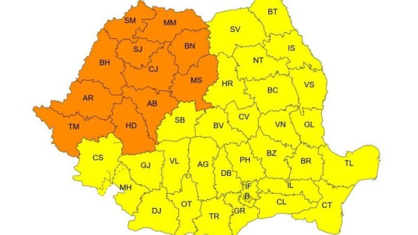 ANM: Canicula cuprinde toată țara! Cod portocaliu în vest, până la 39°C în weekend