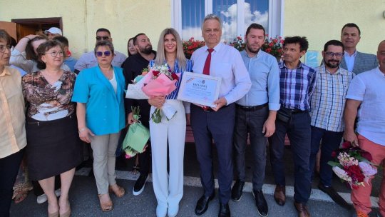 Fosta săritoare cu schiurile Daniela Vasilica Toth, numită Cetățean de Onoare al municipiului Săcele