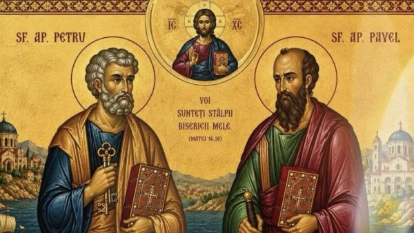 Aproape jumătate de milion de români își serbează onomastica de Sfinții Apostoli Petru și Pavel