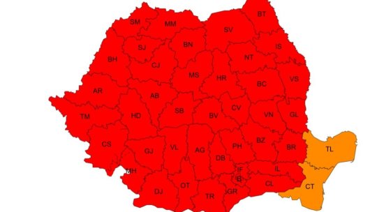 Codul roșu de caniculă, extins până miercuri în alte 4 județe