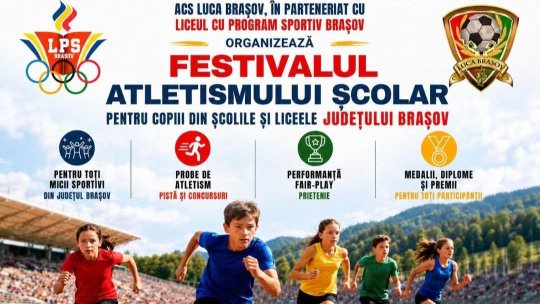 Festivalul Atletismului Școlar, la Baza Sportivă Carpați