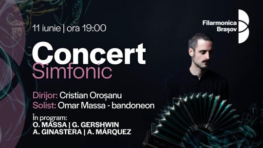 Săptămână muzicală la Filarmonica Brașov: tineri interpreți, tango argentinian și un recital în Biserica Neagră