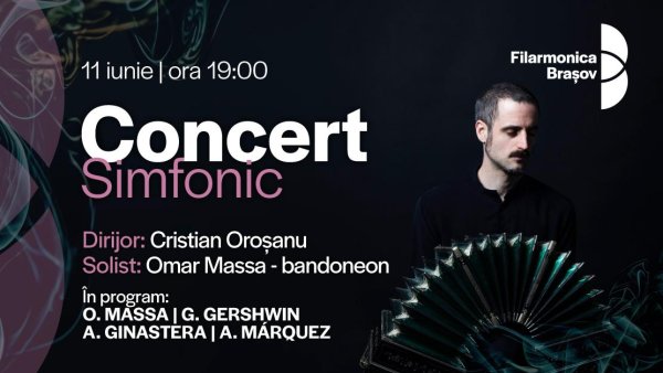 Săptămână muzicală la Filarmonica Brașov: tineri interpreți, tango argentinian și un recital în Biserica Neagră