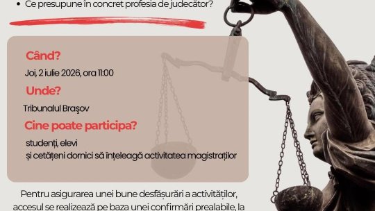 Ziua Porților Deschise la Tribunalul Brașov