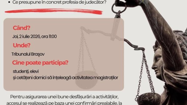 Ziua Porților Deschise la Tribunalul Brașov