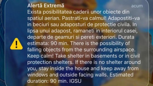 TULCEA: RO-Alert în zona de nord a județului