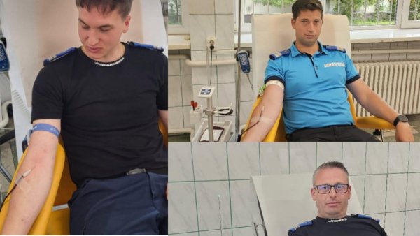 Peste 100 de jandarmi din Brașov vor dona sânge