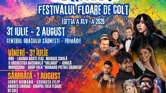 ”Festivalul Floare de colț”, la Zărnești