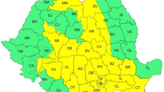 Alertă meteo de furtuni și grindină, la Brașov!