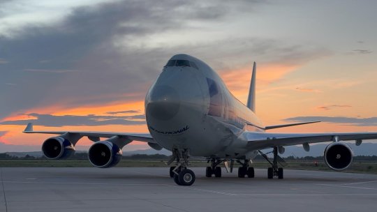 Premieră: Boeing 747 pe Aeroportul Internațional Brașov-Ghimbav | VIDEO
