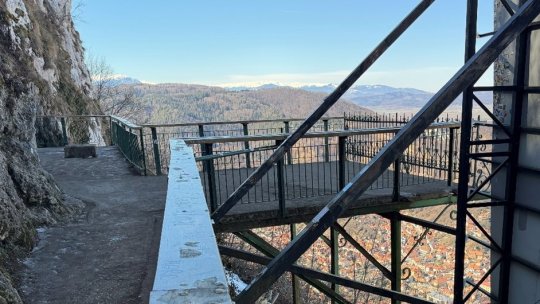 Platforma de belvedere de pe Tțmpa, de lângă literele „BRAȘOV” a fost închisă din motive de siguranță