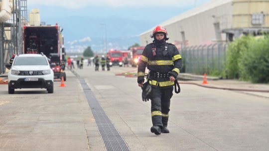 Incendiul de la fabrica Kronospan a fost lichidat în totalitate