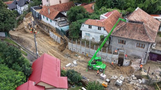 Continuă lucrările la consolidarea și extinderea străzii C. D. Gherea. Trafic închis până pe 7 septembrie | VIDEO