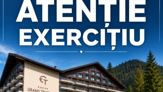Exercițiu ISU în Poiana Brașov