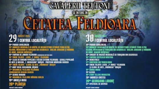 Festivalul „Cavalerii Teutoni de întorc în Cetatea Feldioara”, la ediţia a 14-a