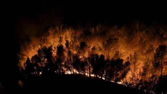 Incendiu de proporții lângă Atena