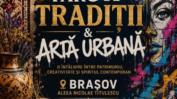 Târg de tradiții și artă urbană, la Brașov