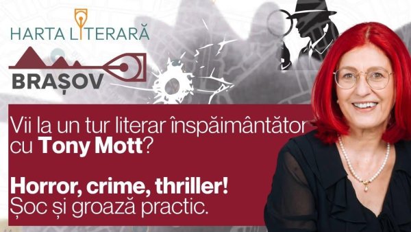 Tur literar prin Brașov alături de scriitoarea Tony Mott