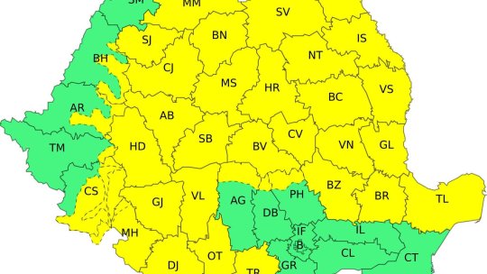 COD GALBEN de vânt puternic și vijelii. Recomandările ISU Brașov