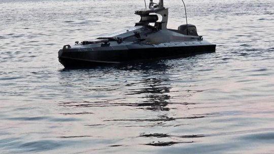 O dronă marină a fost distrusă de un avion F-16 românesc în zona platformei Neptun Deep