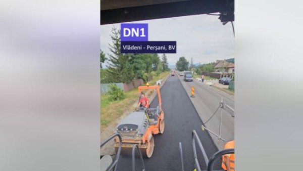 Lucrări pe DN1, între Brașov și Făgăraș. Restricții de circulație în zona Vlădeni