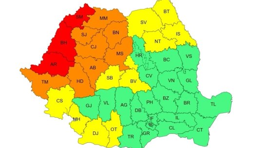 Caniculă în aproape toată țara: maxime de 40 de grade. Județul Brașov, sub COD PORTOCALIU