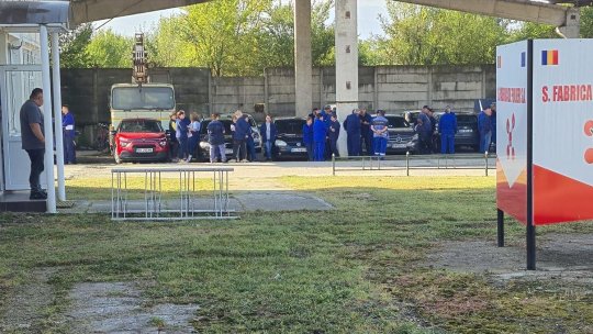 Protest la Fabrica de Pulberi din Făgăraş