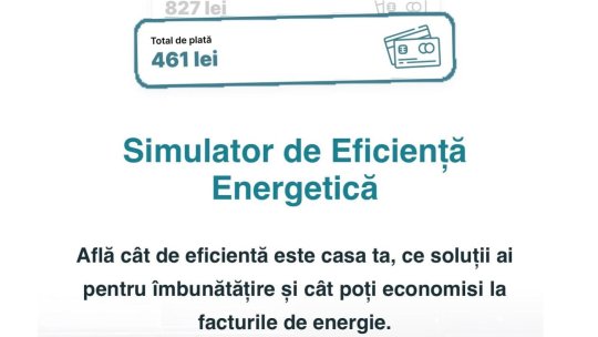 Simulator digital gratuit care permite proprietarilor să-şi facă propria evaluare a eficienţei energetice a locuinţei