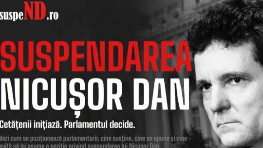 AUR a lansat platforma suspeND.ro unde poate fi urmărită evoluția inițiativei de suspendare a președintelui Nicușor Dan